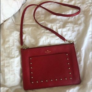 Kate Spade “on purpose studded zip crossbody”